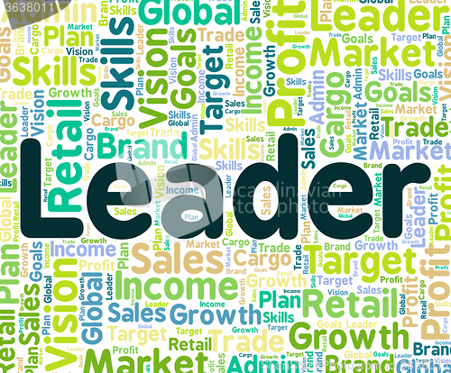 Image of Leader Word Represents Manage Led And Authority