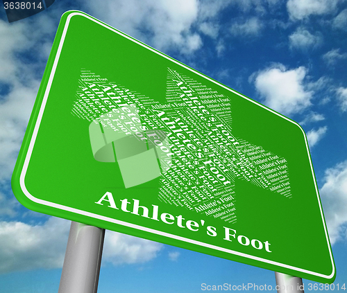 Image of Athlete\'s Foot Shows Tinea Pedis And Ailment