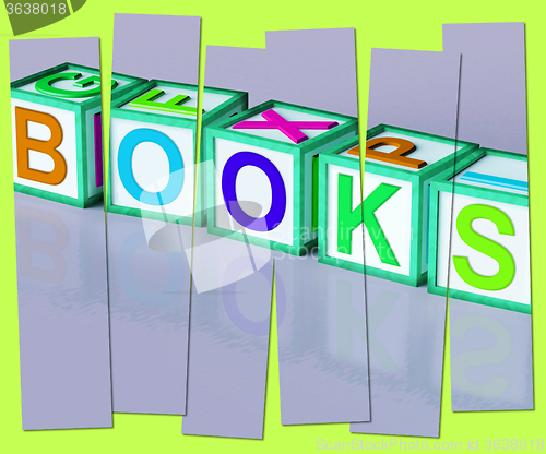 Image of Books Word Shows Novels Non-Fiction And Reading