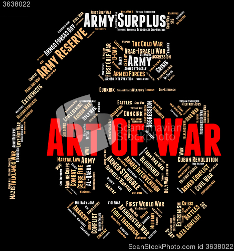 Image of Art Of War Represents Military Action And Battles