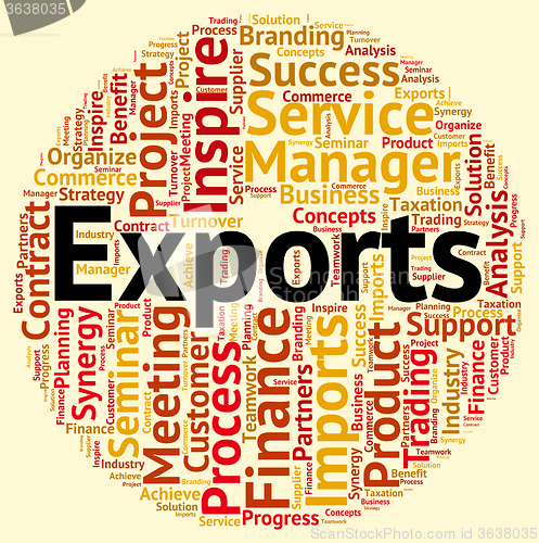 Image of Exports Word Shows International Selling And Exporting