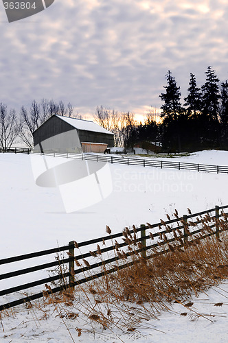 Image of Rural winter landscape