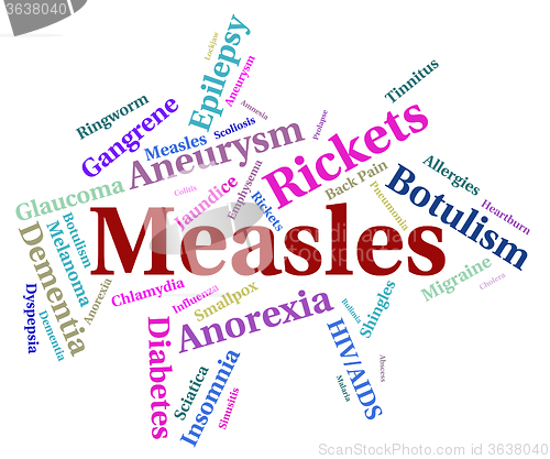 Image of Measles Illness Represents Koplik\'s Spots And Ailments