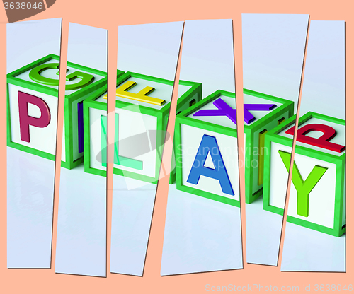 Image of Play Letters Show Fun Enjoyment And Games