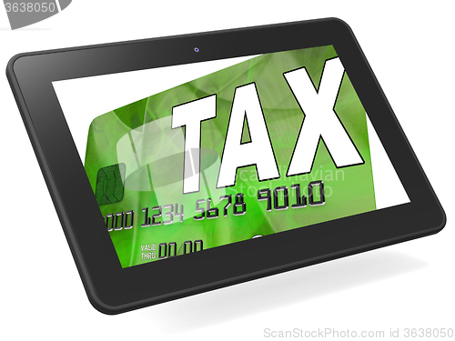 Image of Tax On Credit Debit Card Calculated Shows Taxes Return IRS