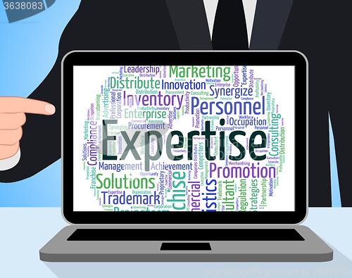 Image of Expertise Word Shows Experts Education And Trained