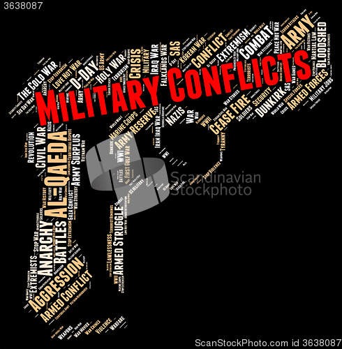 Image of Armed Conflict Indicates Military Conflicts And Battle