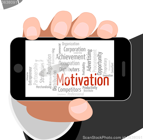 Image of Motivation Word Represents Do It Now And Motivate