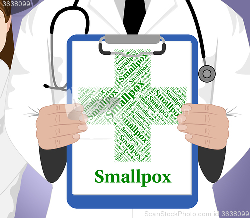 Image of Smallpox Word Represents Poor Health And Ailment