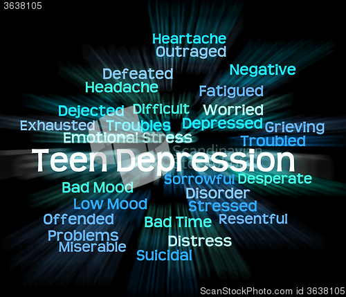 Image of Teen Depression Indicates Lost Hope And Adolescent
