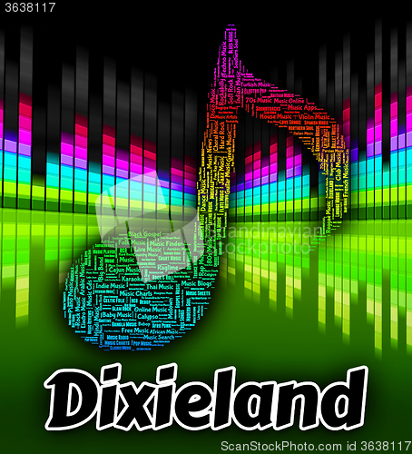 Image of Dixieland Music Indicates New Orleans Jazz And Audio