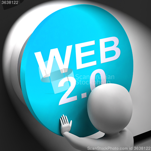 Image of Web 2.0 Pressed Shows User-Generated Website Platform