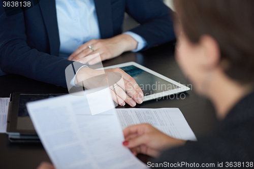 Image of business people group on meeting at office