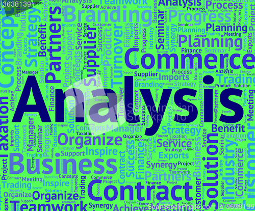 Image of Analysis Word Shows Data Analytics And Analyse