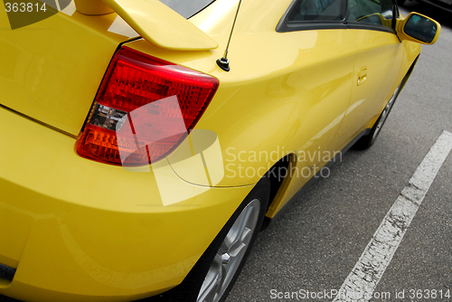 Image of Yellow sports car
