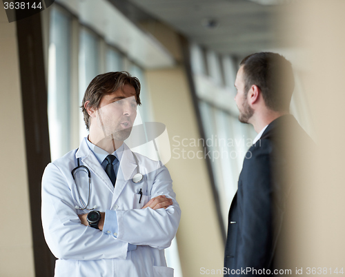 Image of doctor handshake with a patient