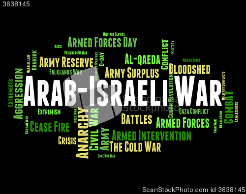 Image of Arab Israeli War Shows Middle Eastern And Arabia