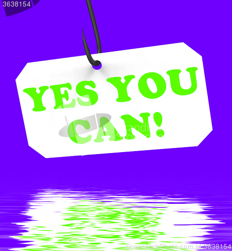 Image of Yes You Can! On Hook Displays Inspiration And Motivation