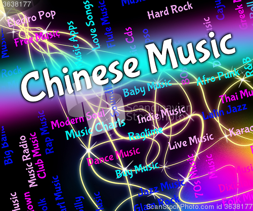 Image of Chinese Music Means Sound Track And Asian