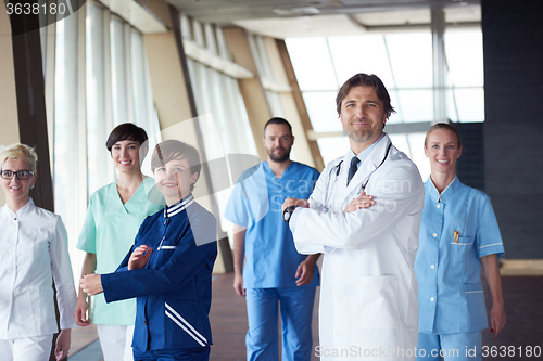 Image of doctors team walking