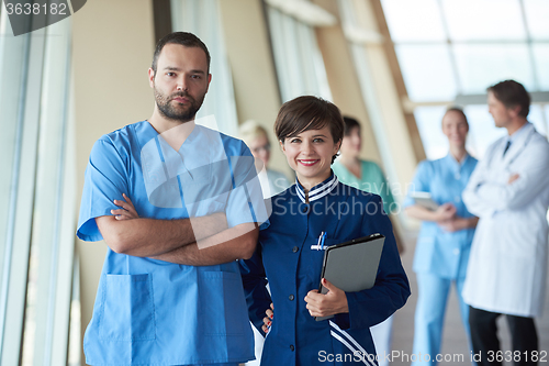 Image of group of medical staff at hospital