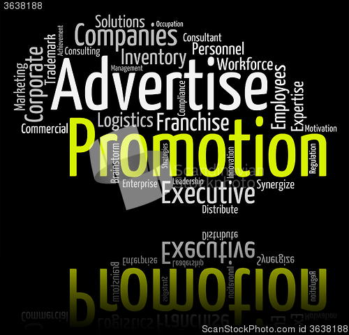 Image of Promotion Word Indicates Promotional Discounts And Discount