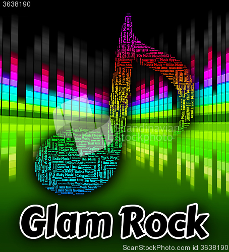 Image of Glam Rock Indicates Sound Track And Harmonies
