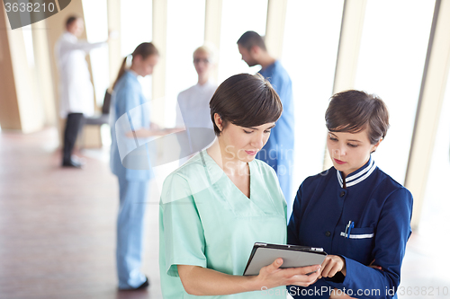 Image of group of medical staff at hospital
