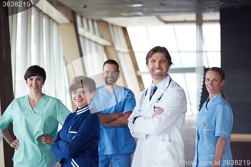Image of doctors team walking