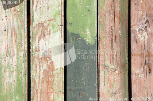 Image of green wooden background
