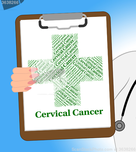 Image of Cervical Cancer Shows Malignant Growth And Ailment