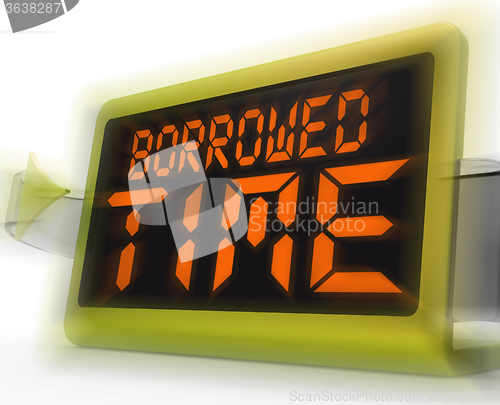 Image of Borrowed Time Digital Clock Shows Terminal Illness And Life Expe