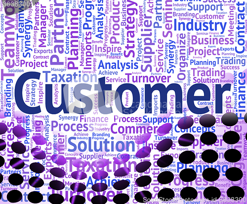 Image of Customer Word Shows Shoppers Consumers And Consumer