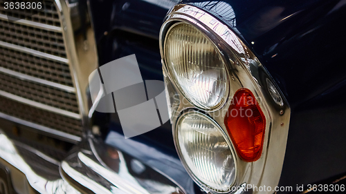 Image of Detail of classic car. 