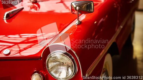 Image of Detail of classic car. 