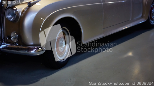 Image of Detail of classic car. 