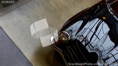 Image of Detail of classic car. 