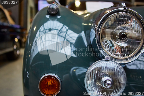 Image of Detail of classic car. 