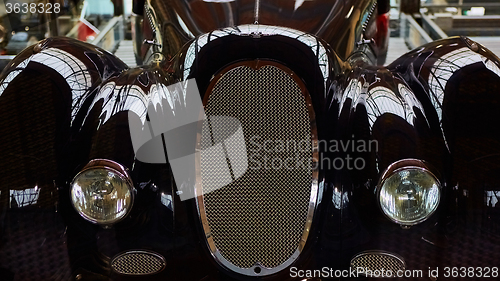 Image of Detail of classic car. 