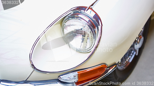 Image of Detail of classic car. 