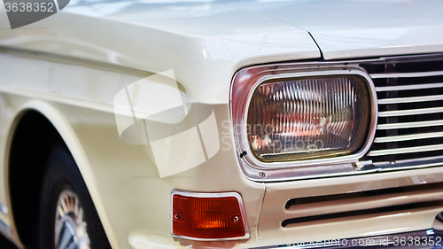 Image of Detail of classic car. 