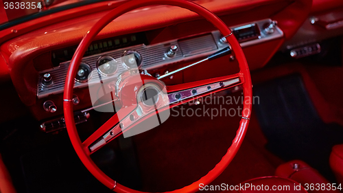 Image of Closeup of details classic car