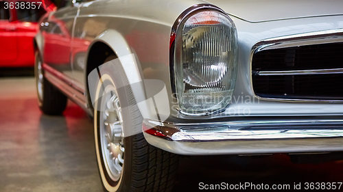 Image of Detail of classic car. 