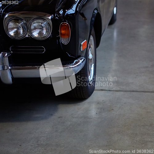 Image of Detail of classic car. 