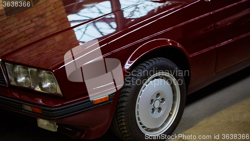 Image of Detail of classic car. 