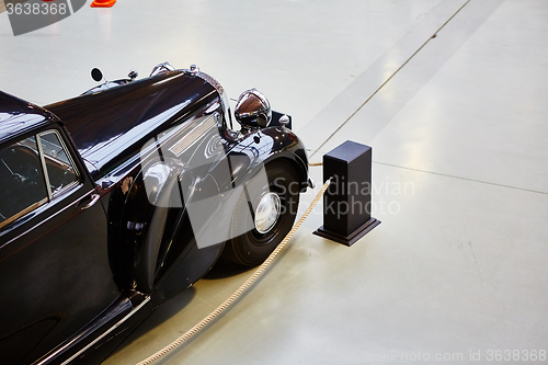 Image of Detail of classic car. 