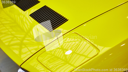 Image of Detail of classic car. 