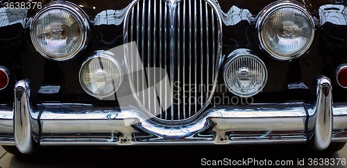 Image of Detail of classic car. 