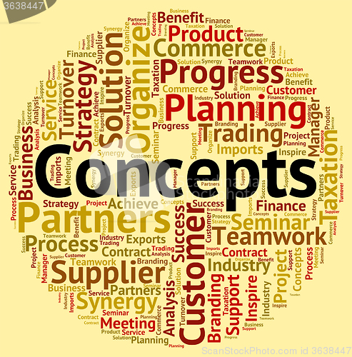Image of Concepts Word Means Hypothesis Theory And Wordcloud