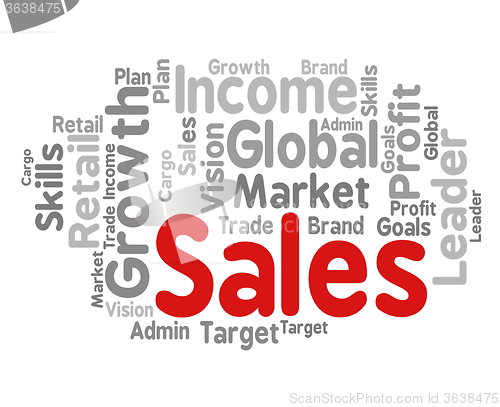 Image of Sales Word Means Selling Text And E-Commerce
